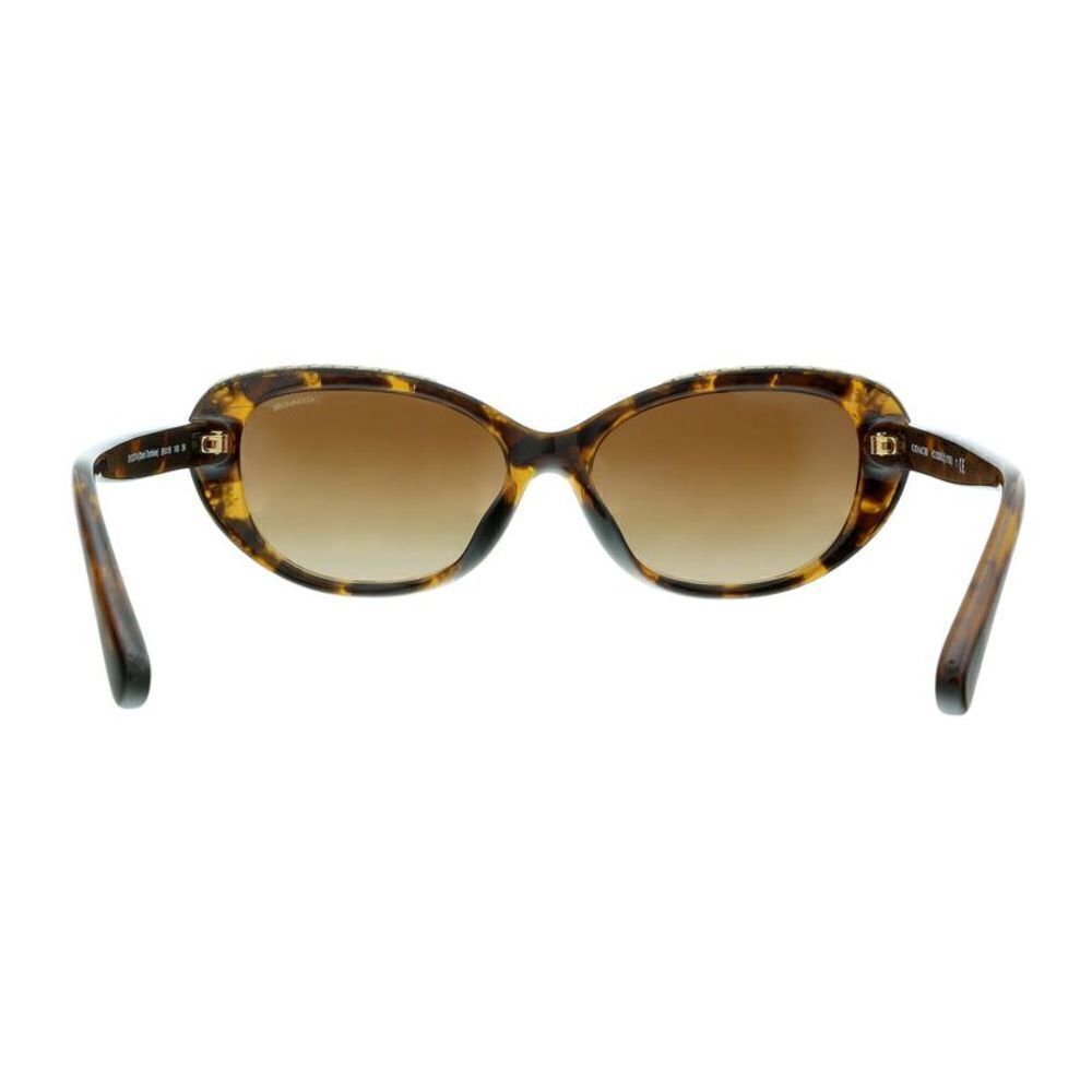 Coach 0HC8296U 512074 Dark Tortoise Oval Sunglasses - Picture 4 of 5